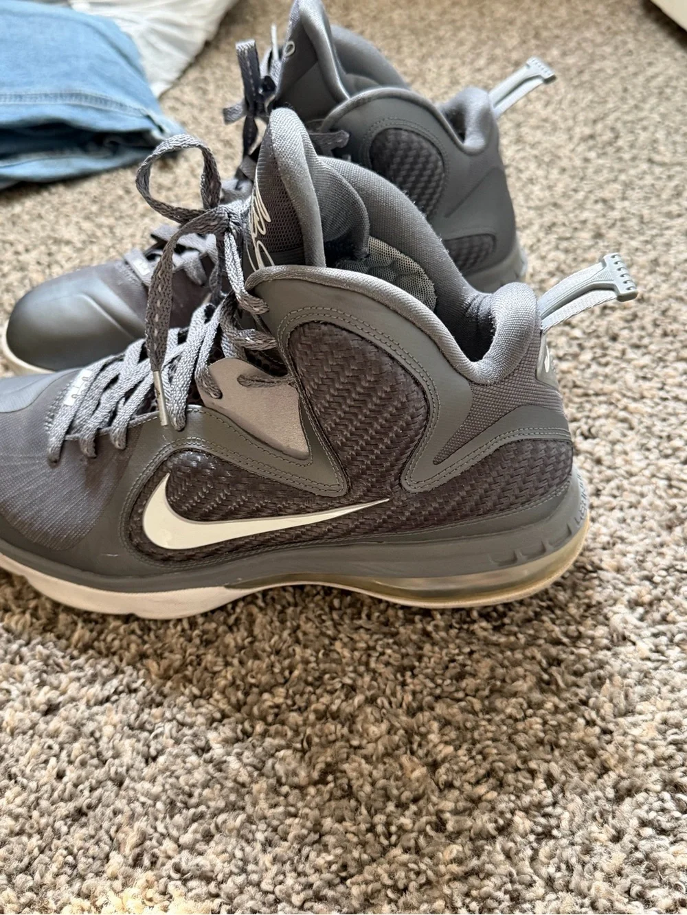 Men's Athletic High-Top Basketball Shoes - Gray